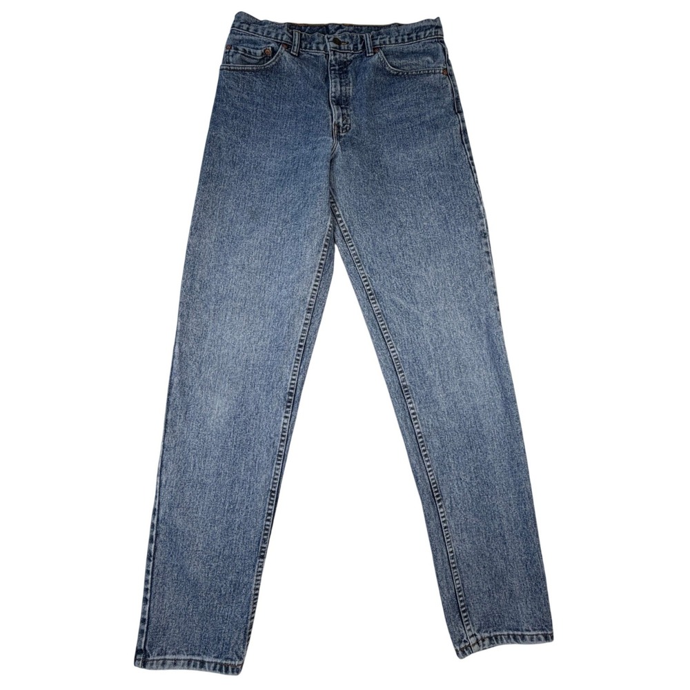 Vintage 90s Levis 550 Relaxed Fit Tapered Leg Jeans Mens 32x35 Medium Wash Blue